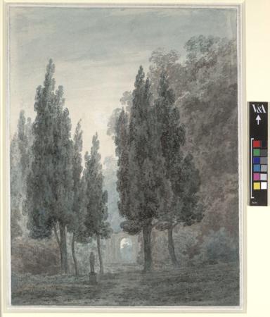 The dimensions are taken from:
<u>Victoria & Albert Museum Department of Engraving, Illustration and Design & Department of Paintings Accessions 1934</u> London: Published under the Authority of the Board of Education, 1935