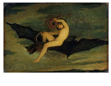 Dimensions taken from <i>Catalogue of British Oil Paintings 1820-1860</i>, Ronald Parkinson, Victoria and Albert Museum, London: HMSO, 1990