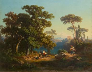 Dimensions taken from C.M. Kauffmann, <i>Catalogue of Foreign Paintings, II. 1800-1900</i>, London, Victoria and Albert Museum,  1973