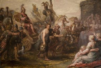 Dimensions taken from <u>Catalogue of Foreign Paintings, I. Before 1800</u>, C.M. Kauffmann, Victoria and Albert Museum, London, 1973