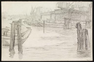 Taken from ‘Catalogue of Drawings in the “Recording Britain” Collection given by the Pilgrim Trust to the Victoria and Albert Museum’ published by the Victoria and Albert Museum, Prints, Drawings and Paintings Department, 1951, and converted from inches to centimetres.